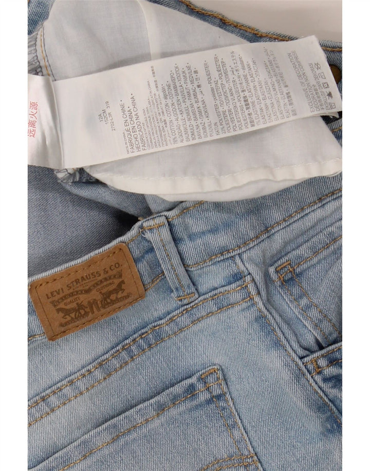 Jeans Levi'S 710 Super Skinny pentru fete 11-12 ani L28 L27 Bumbac albastru