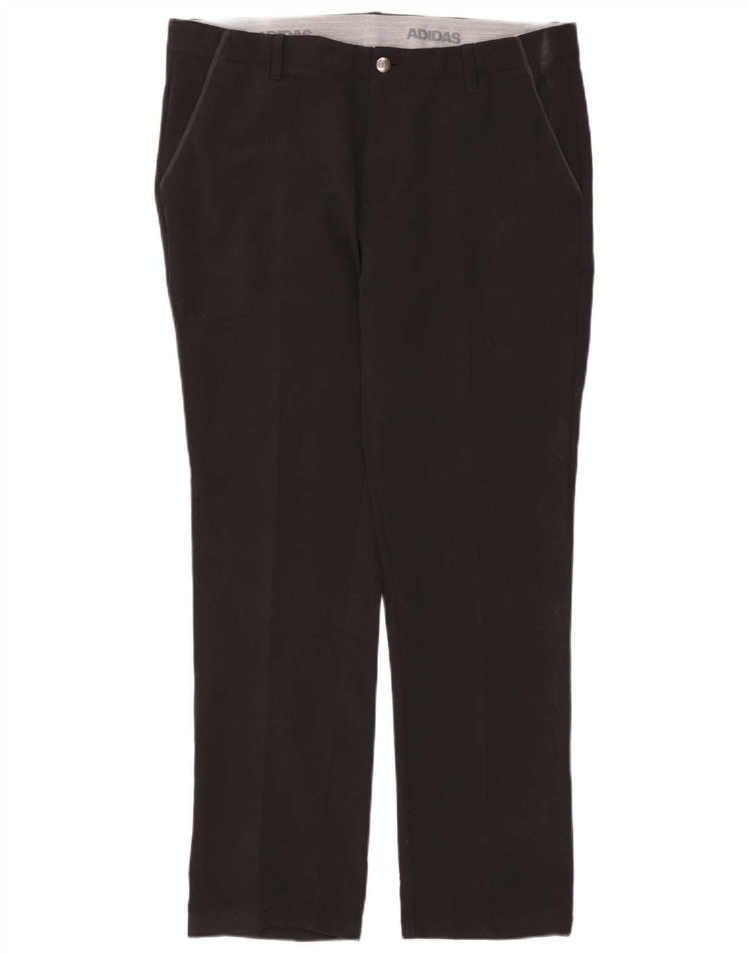 Pantaloni chino drepți pentru bărbați Adidas W36 L32 poliester negru
