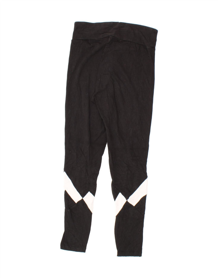 PUMA Womens Graphic Leggings UK 12 Medium Black Colourblock Vintage Puma and Second-Hand Puma from Messina Hembry 