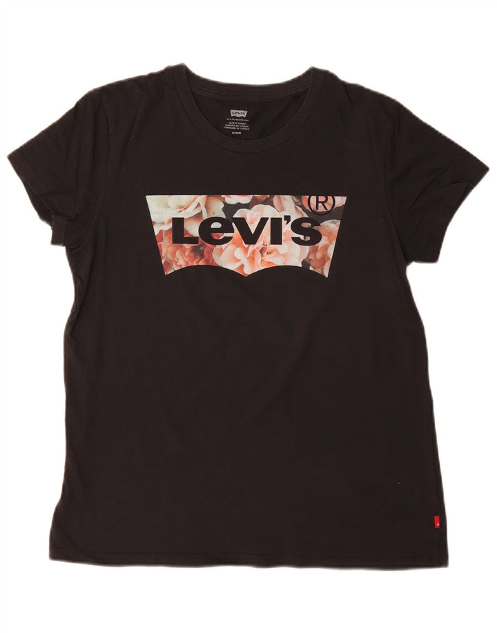 Tricou grafic Levi's pentru femei Top UK 14 Medium Black