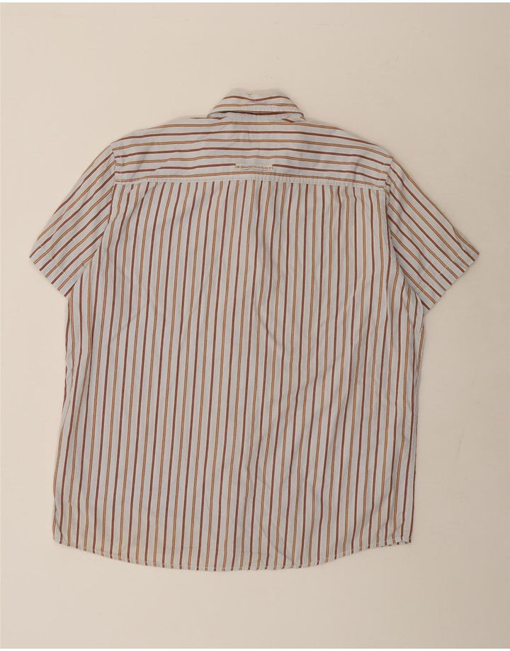 Cămașă cu mânecă scurtă pentru bărbați Camel Active XL, bumbac cu dungi albastre