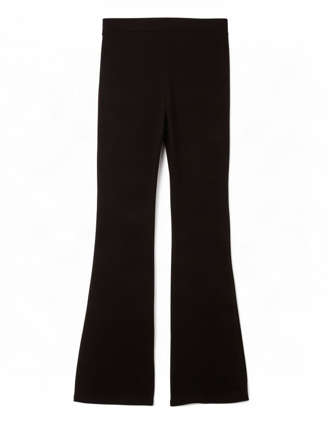 Pantaloni de trening Zara pentru femei Flare UK 12 Poliester mediu negru