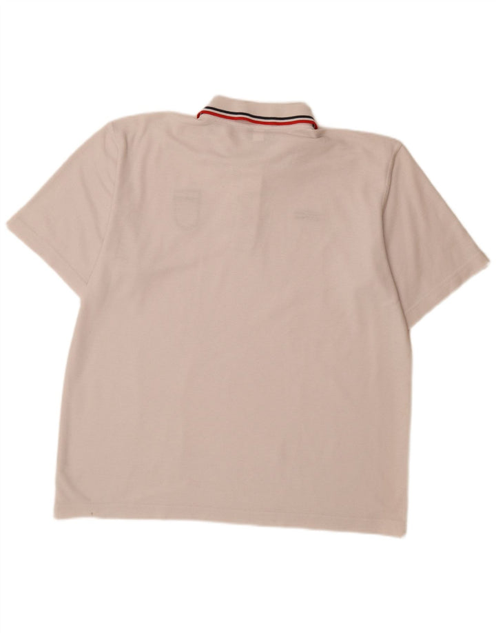 Tricou polo Umbro Anglia XL, alb, poliester