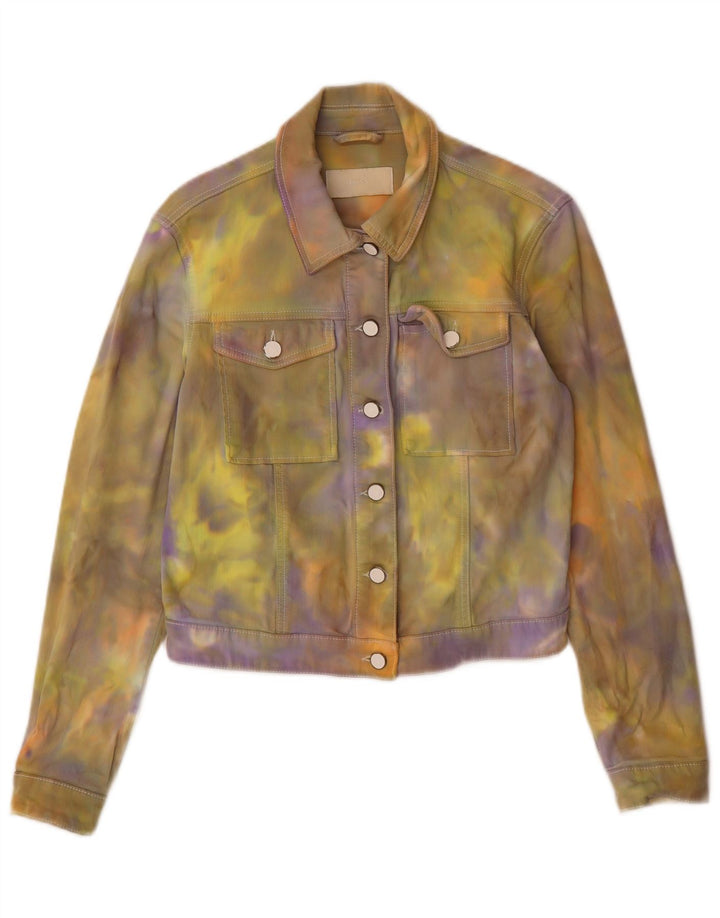 Jachetă de blugi pentru femei Hugo Boss UK 10 mic, multicolor, din bumbac Tie Dye