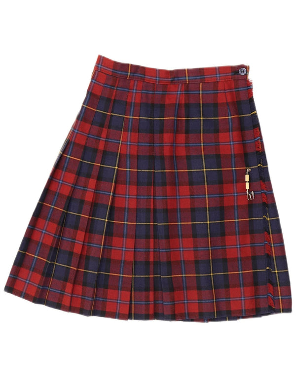 Fusta pliată cu talie înaltă pentru femei NORTONS IT 44 Medium W26 Red Carid
