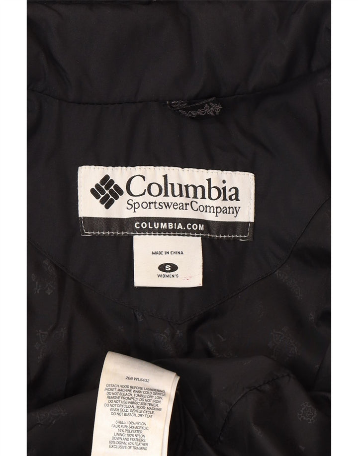 Jachetă căptușită Columbia pentru femei UK 10 Small Black Nylon