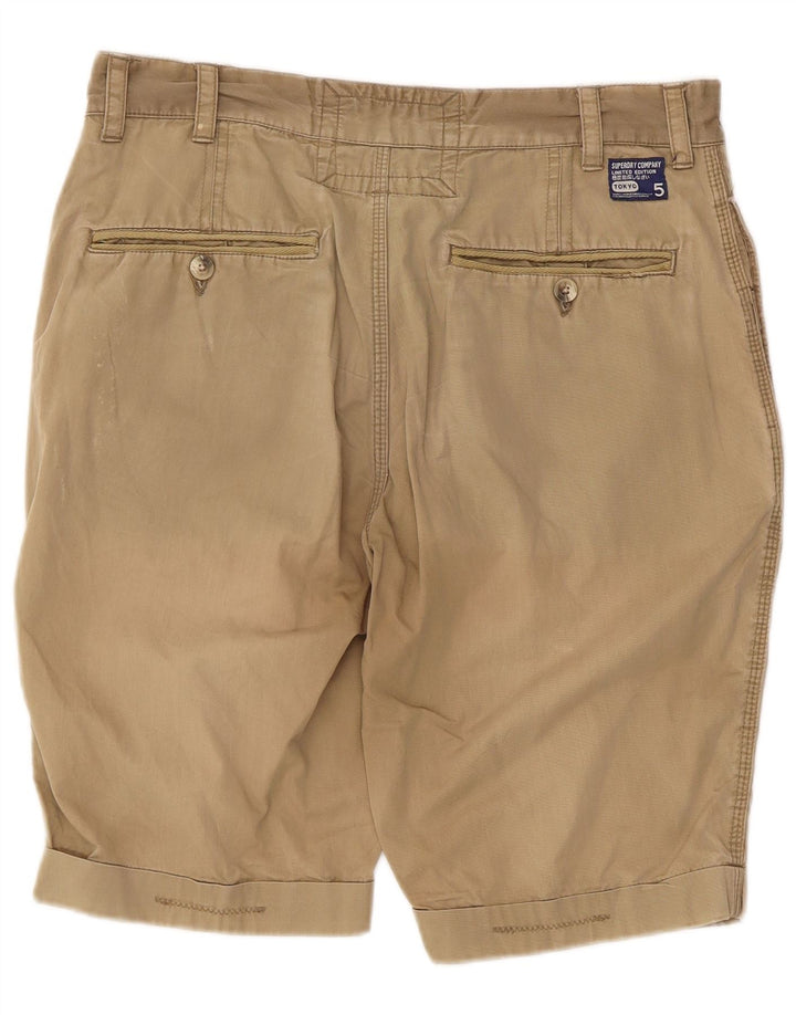 Pantaloni scurți chino pentru bărbați Superdry Medium W32 Beige Bumbac