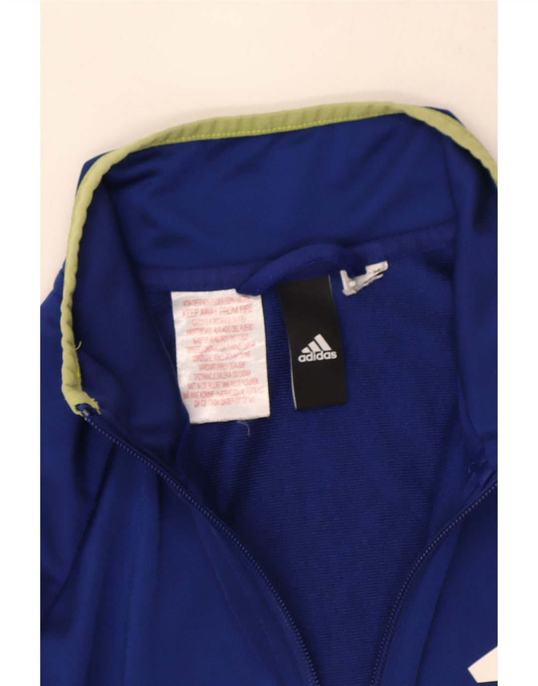 Jachetă de top pentru trening grafic Adidas pentru băieți 13-14 ani, albastru