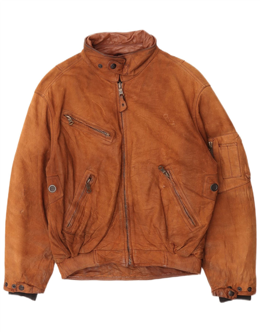 Jachetă de piele Dainese pentru bărbați, IT 50, maro mediu