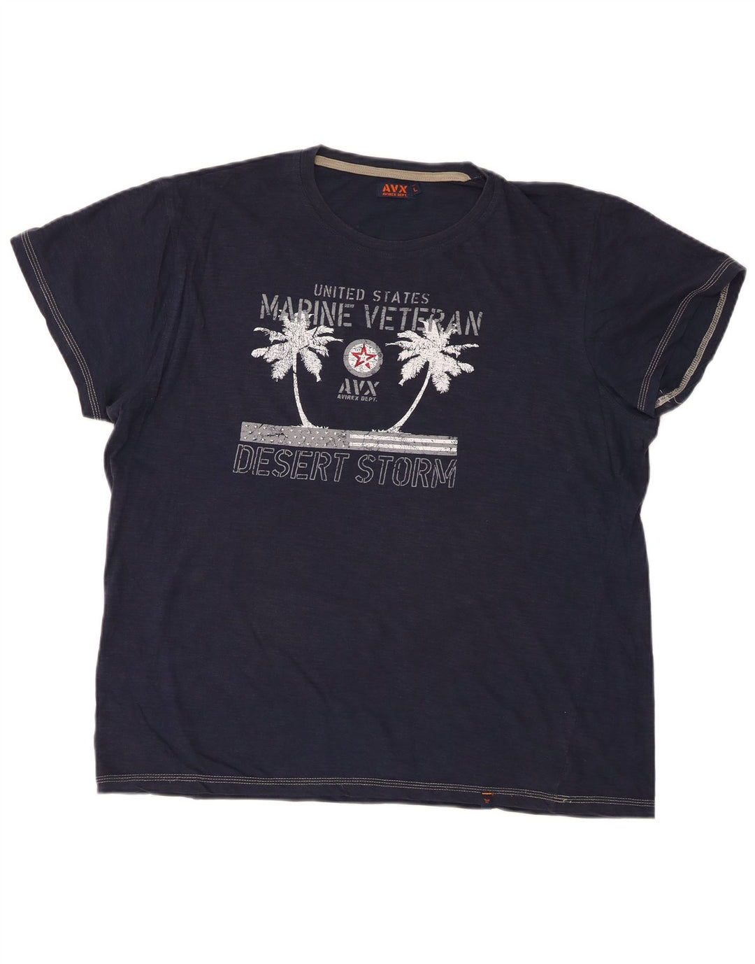 Avirex tricou grafic pentru bărbați Top mare bleumarin