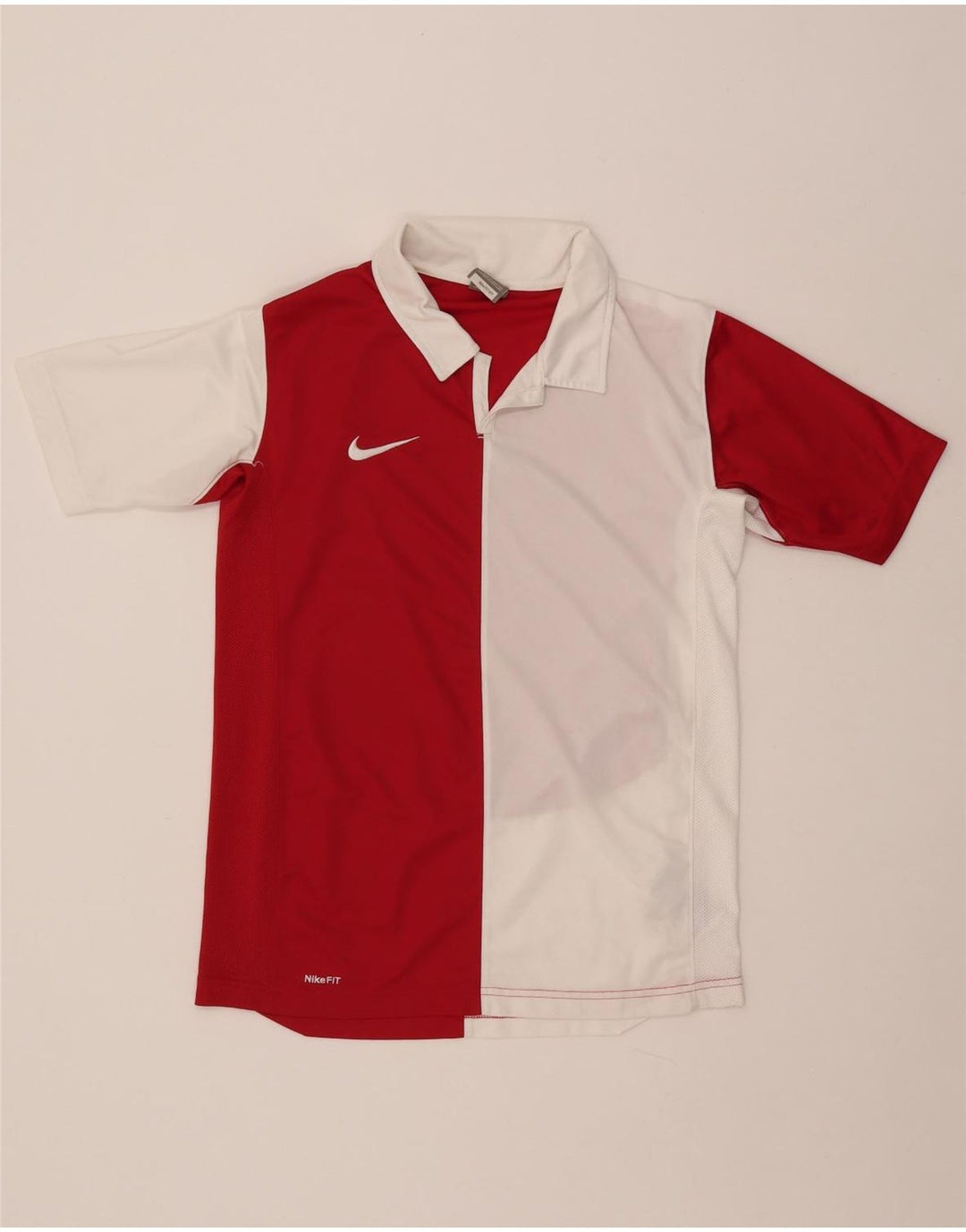 Tricou polo NIKE băieți 13-14 ani XL poliester color bloc roșu