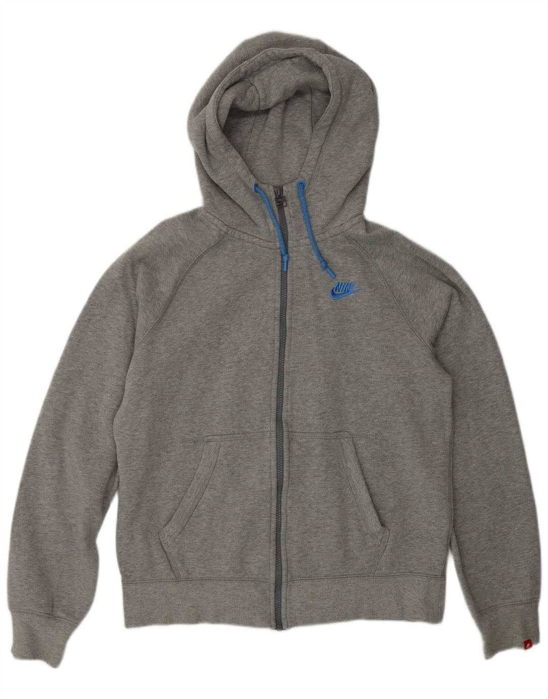 Pulover Nike pentru bărbați, cu fermoar, bumbac, gri mediu