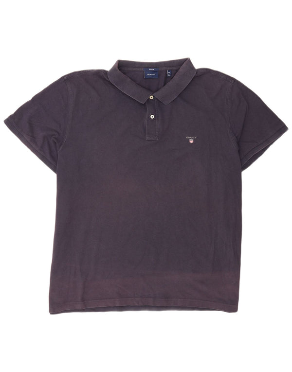Cămașă polo Gant pentru bărbați, cu formă regulată, 5XL, bleumarin