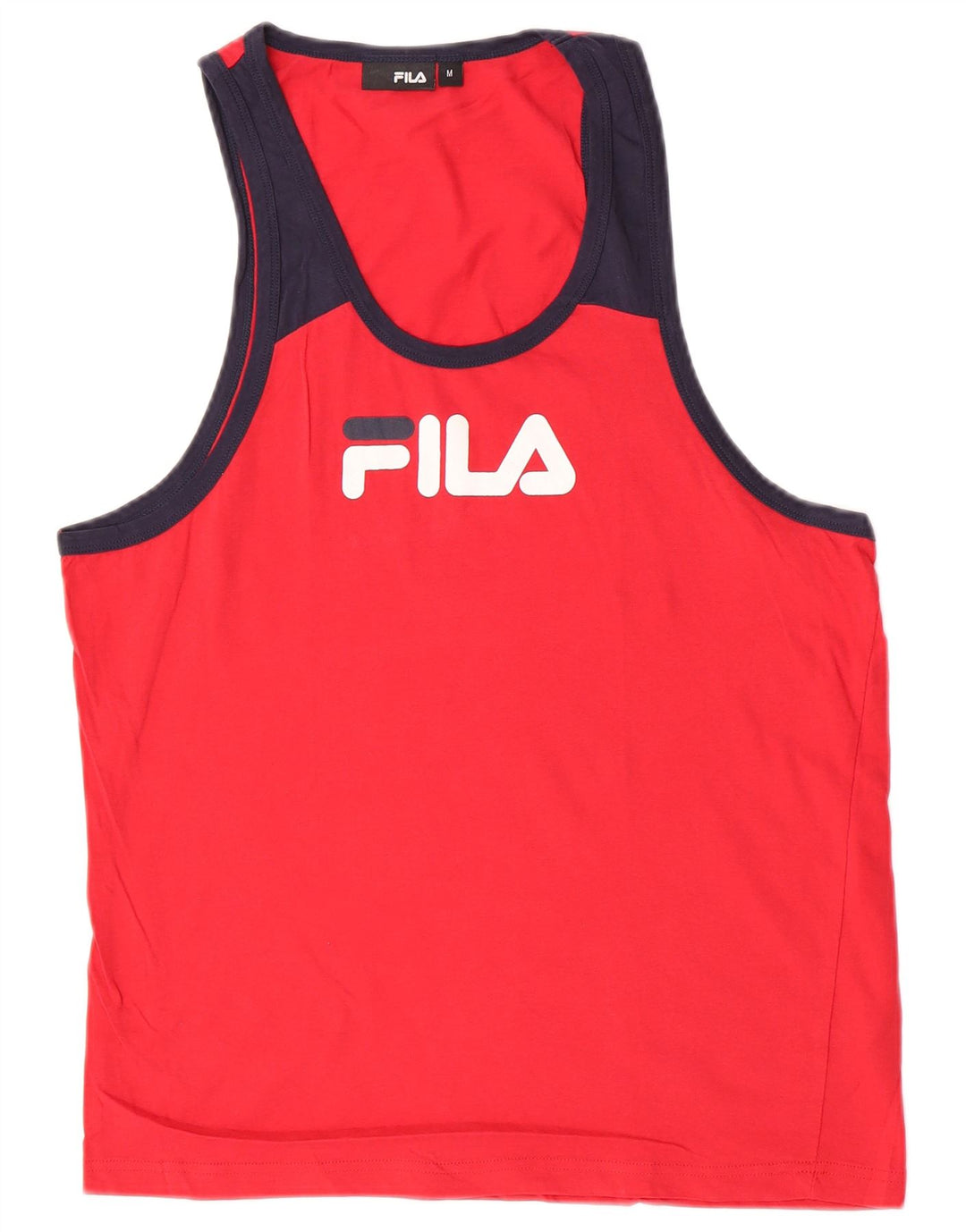 Bluză cu vestă grafică pentru bărbați Fila, roșu mediu, bumbac color bloc