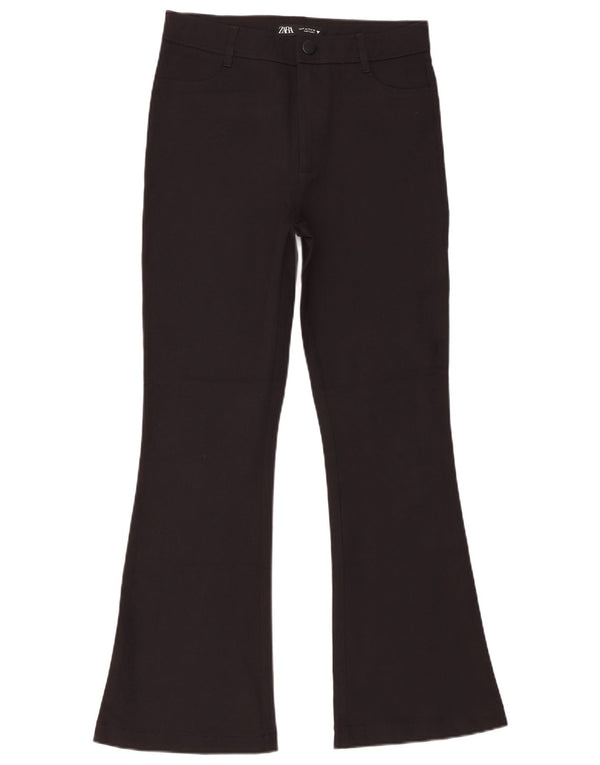 Pantaloni casual pentru femei Flare Zara Mediu L28 L29 Negri