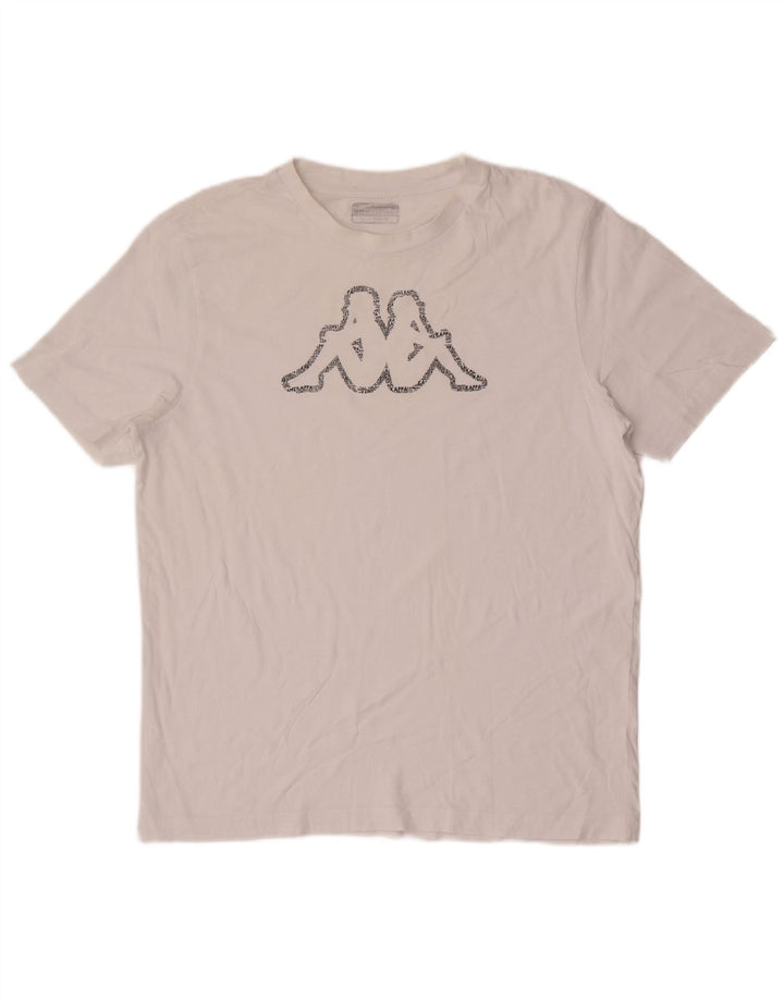 Tricou grafic KAPPA pentru bărbați Top mare alb