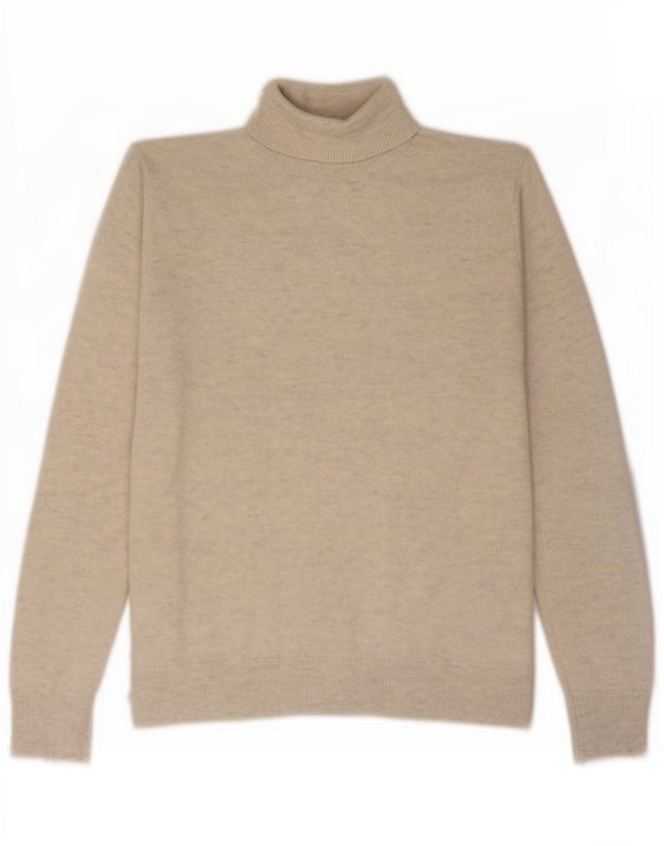 Pulover pentru femei Marks & Spencer loose fit cu gât rulat UK 10 mic gri