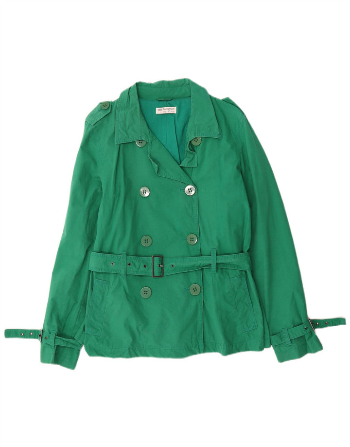 Trenci scurt pentru femei Marks & Spencer UK 12 bumbac verde mediu