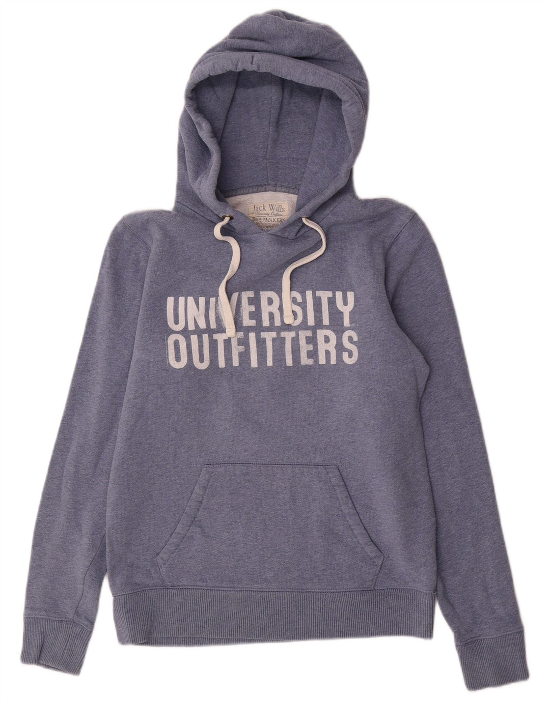 JACK WILLS Pulover cu glugă pentru femei UK 12 Medium Bleumarin