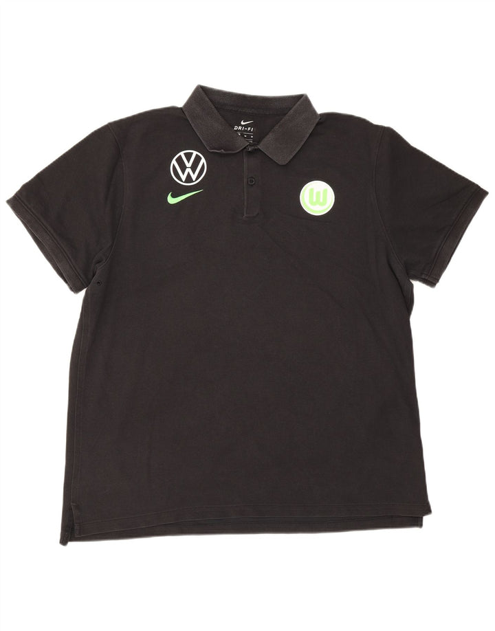 Tricou polo grafic pentru bărbați Nike XL, bumbac negru
