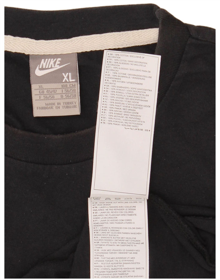Tricou grafic pentru bărbați NIKE Top UK 45/47 XL Bumbac negru