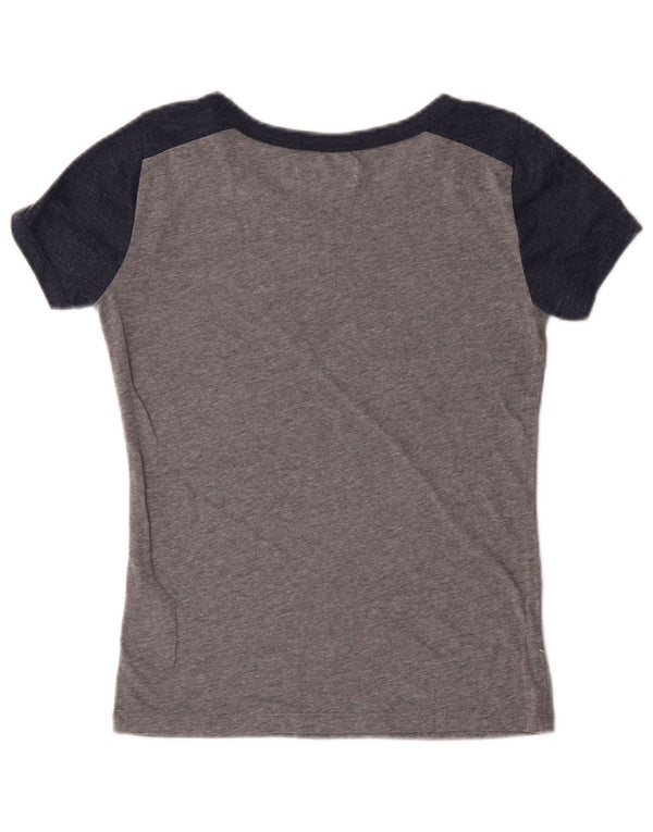 Tricou grafic HOLLISTER pentru femei, UK 6 XS, bumbac color bloc