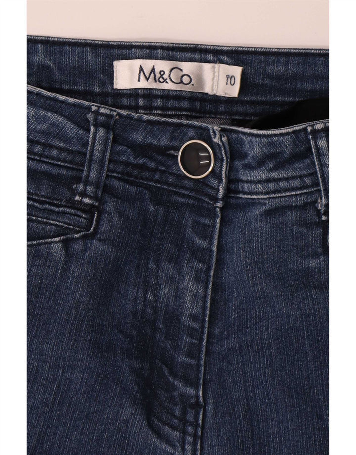 Blugi bootcut pentru femei M&Co UK 10 Small W28 L28 Blue Viscose