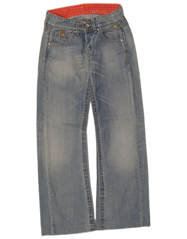 Replay blugi bootcut pentru femei cu talie joasă W25 L32 bumbac albastru
