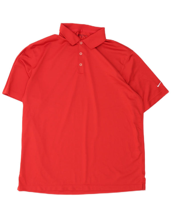 Tricou polo Nike pentru bărbați Dri Fit XL poliester roșu