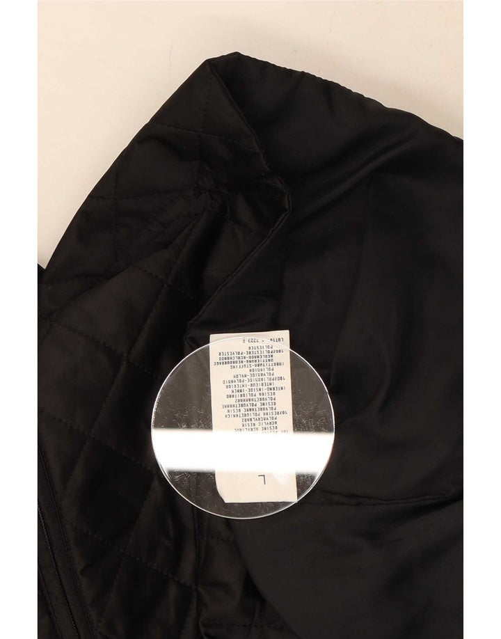 Gilet matlasat Benetton pentru femei UK 16, mare, negru, poliamidă
