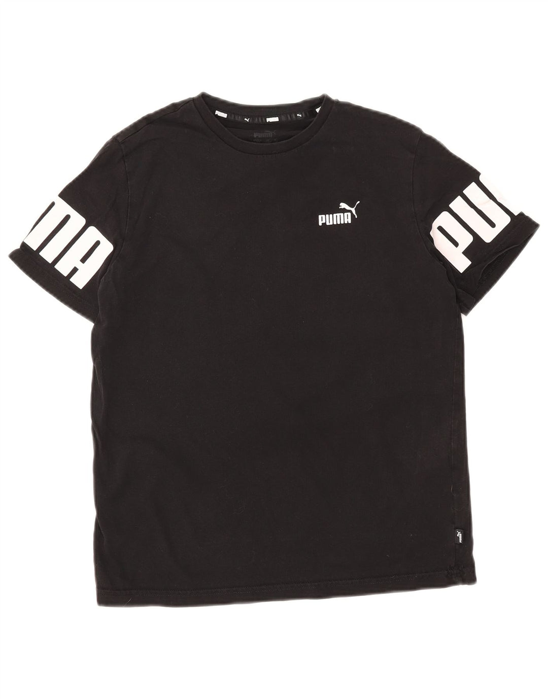 PUMA Boys Graphic T-Shirt Top 13-14 Years Black