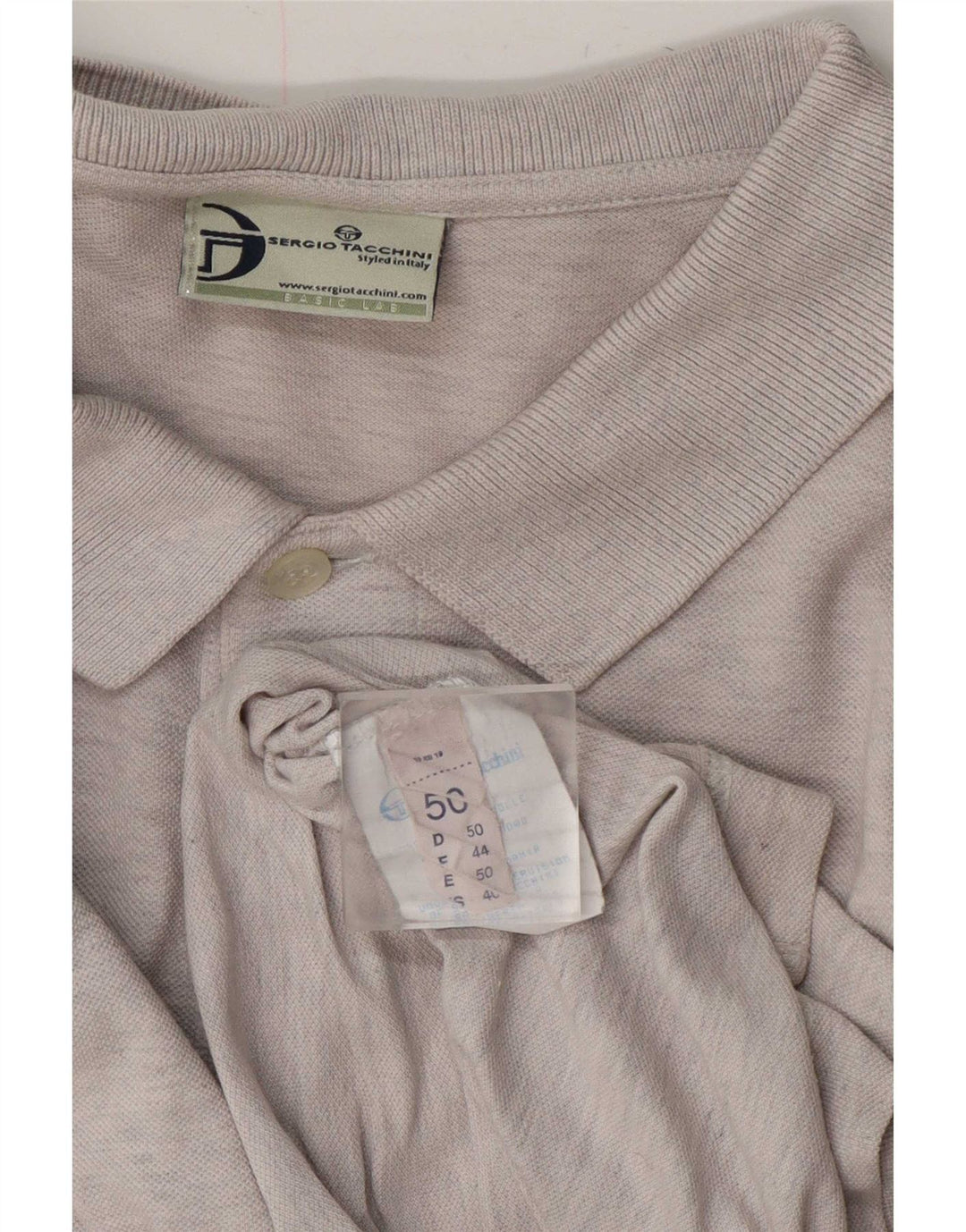 Tricou polo Sergio Tacchini pentru bărbați IT 50 bumbac gri mediu