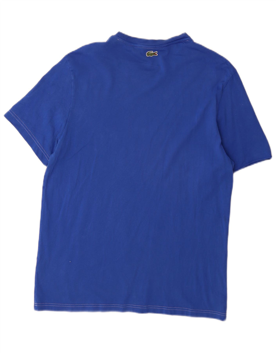 Tricou grafic Lacoste pentru bărbați, cu croiala normală, marimea 5 mare, bumbac albastru
