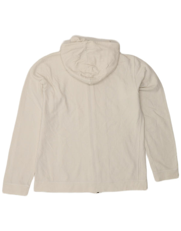 Pulover Champion pentru femei cu fermoar, UK 18, bumbac alb