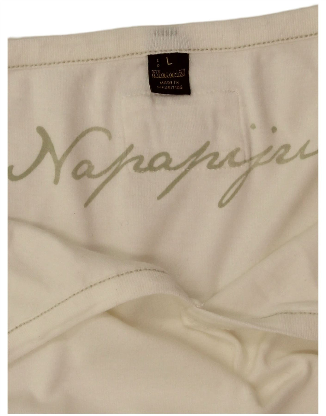 Napapijri Womens Cami Top UK 14 Large White Bumbac