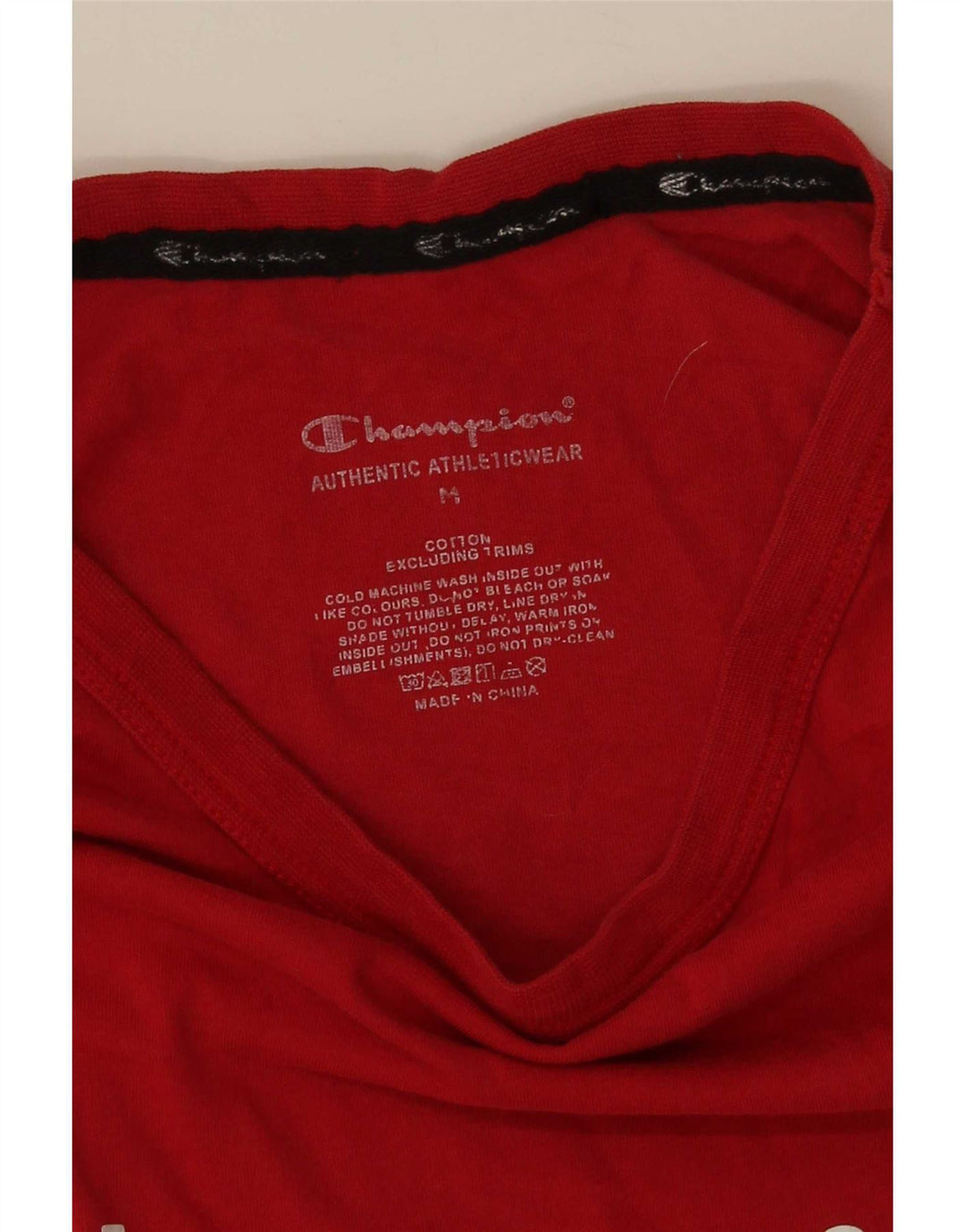 Tricou grafic pentru bărbați Champion Top din bumbac roșu mediu