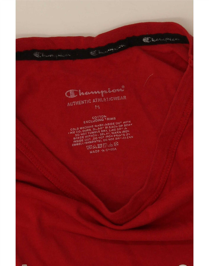 Tricou grafic pentru bărbați Champion Top din bumbac roșu mediu