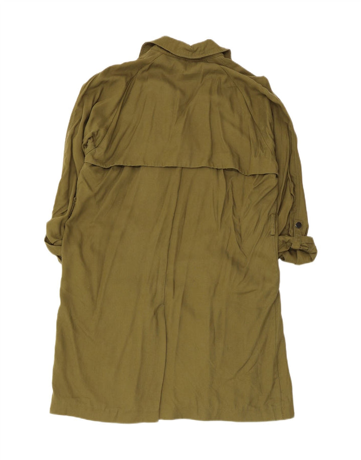 Trench supradimensionat pentru femei Topshop UK 12 Medium Khaki Lyocell