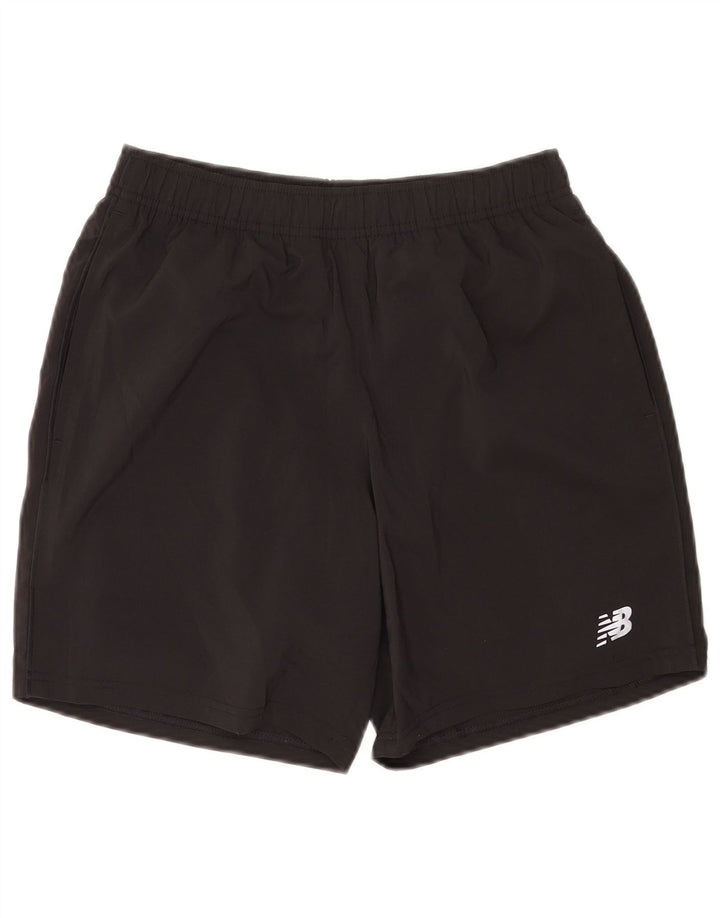 Pantaloni scurți sport New Balance pentru bărbați, poliester negru mic