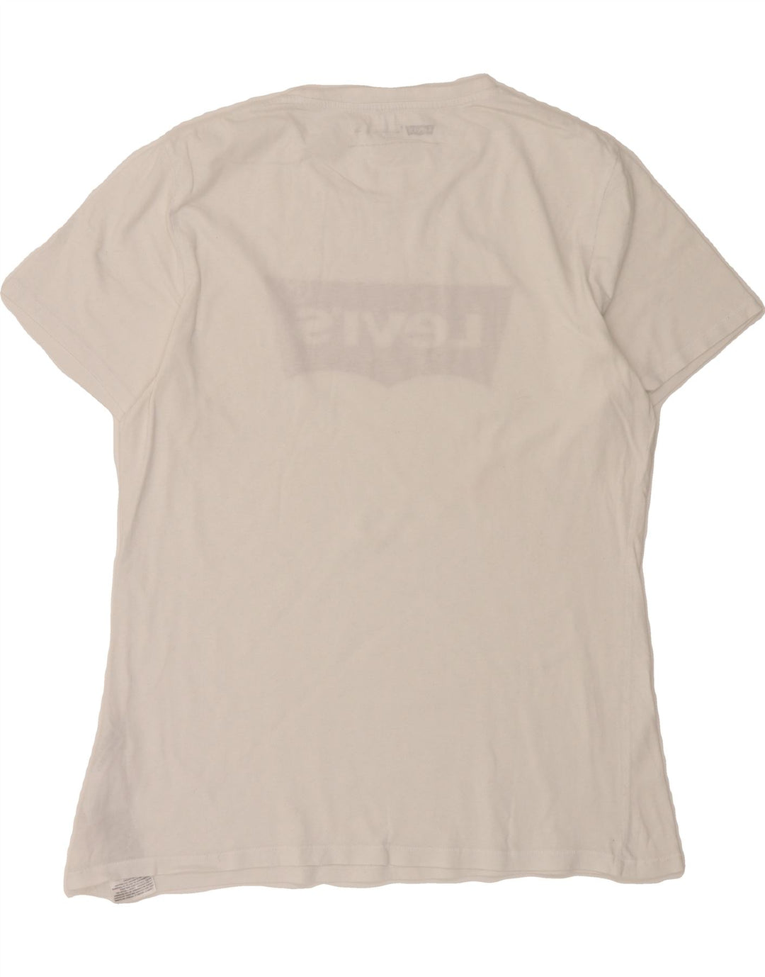 LEVI'S Mens Standard Fit Graphic T-Shirt Top Medium White Cotton Vintage Levi's and Second-Hand Levi's from Messina Hembry 