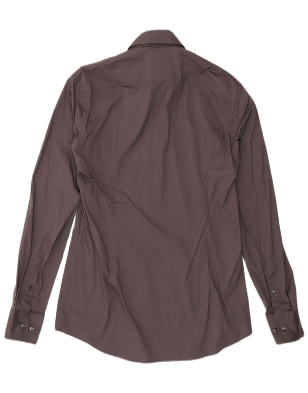 Cămașă pentru bărbați Hugo Boss Slim Fit Mărimea 37 14 1/2 Bumbac gri mic
