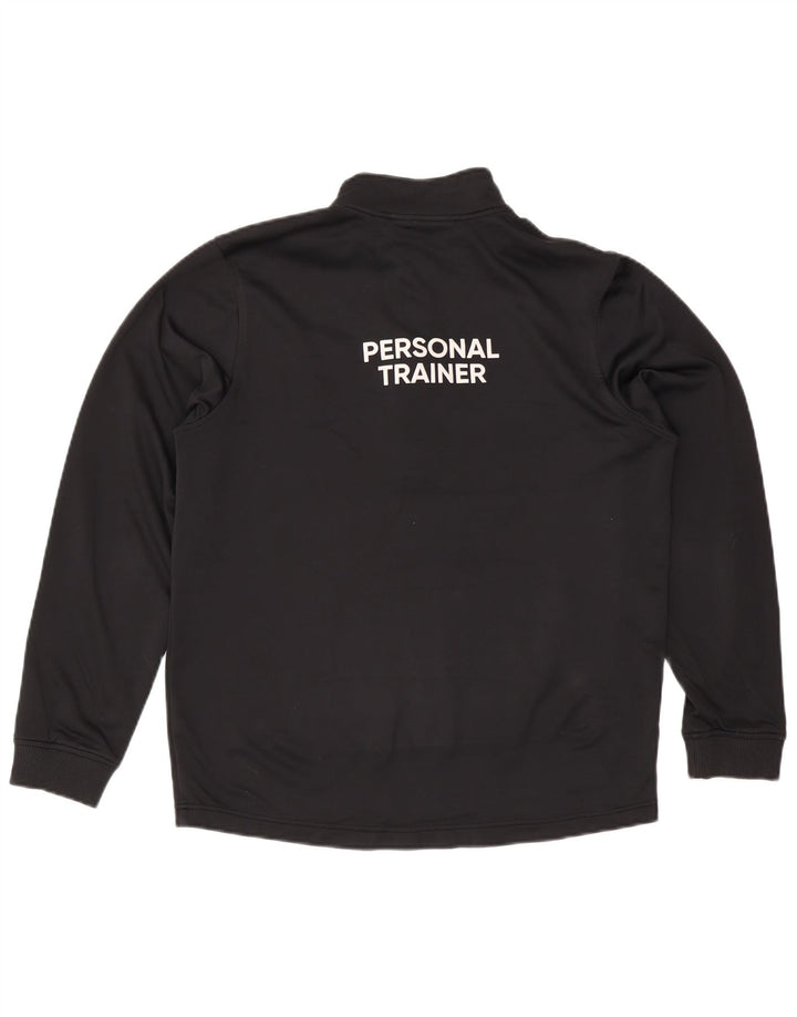 Pulover pentru bărbați Cold Gear Graphic Gâtul cu fermoar Under Armour, mediu negru