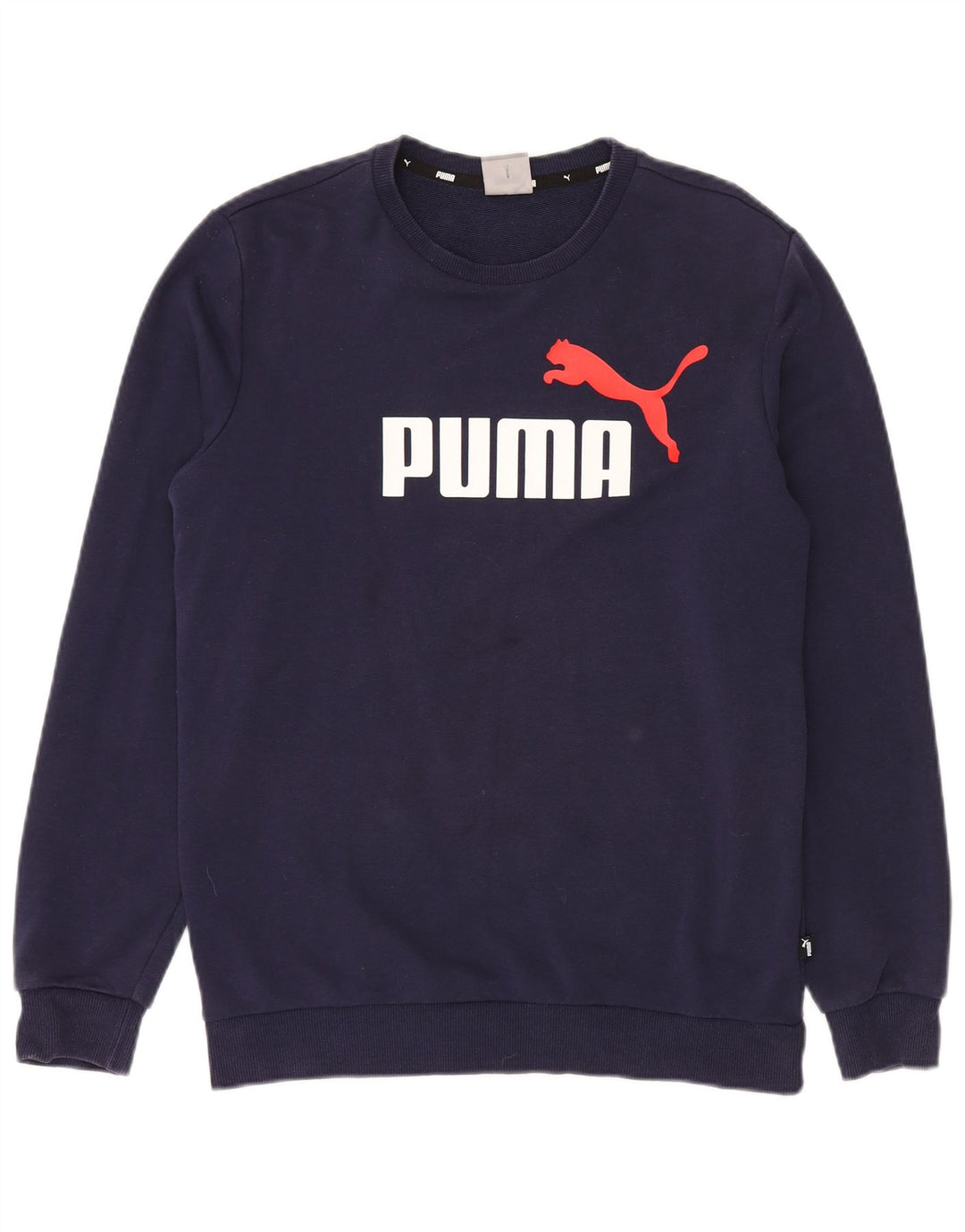 Hanorac grafic pentru bărbați Adidas Jumper mic din bumbac bleumarin