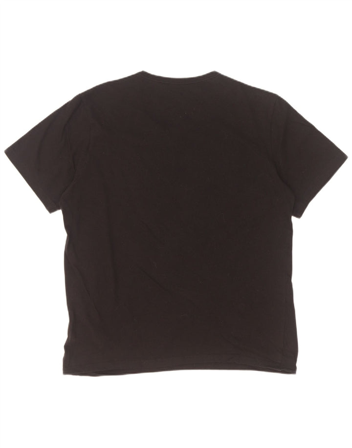 Tricou pentru bărbați Hugo Boss Top mare din bumbac negru