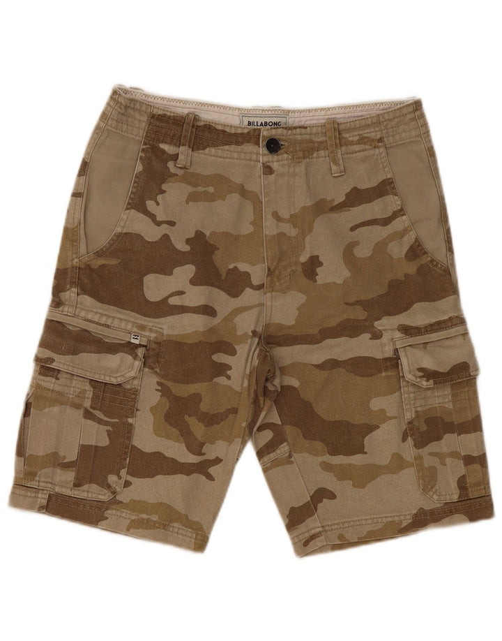 Pantaloni scurți cargo pentru bărbați Billabong W28 Medium Khaki Camouflage Bumbac
