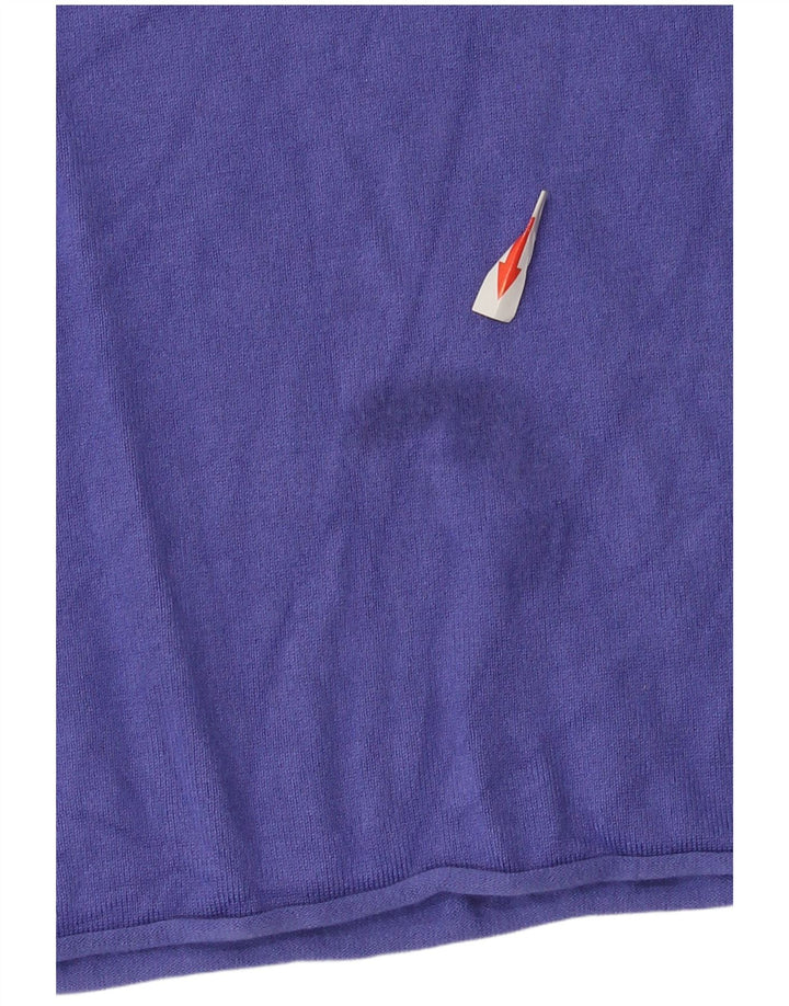 Top femeie Zara cu mânecă lungă UK 8 mic violet viscoză