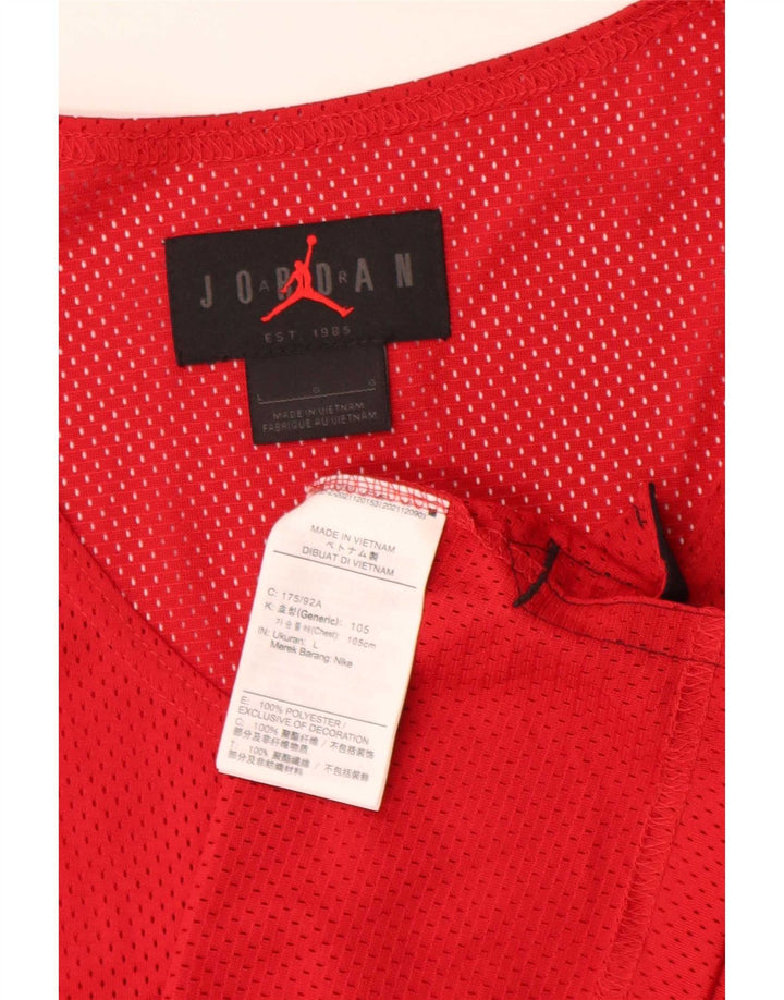 Vestă Jordan Dri Fit pentru bărbați, mare, roșu, poliester