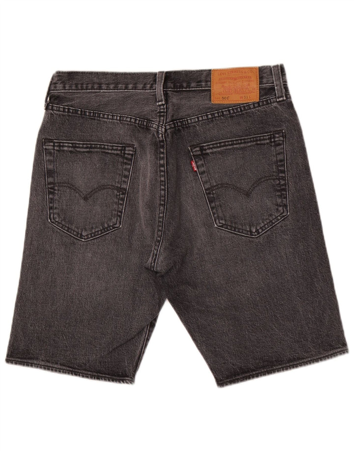 Pantaloni scurți Levi's 501 Denim W31 Medium Gri Bumbac