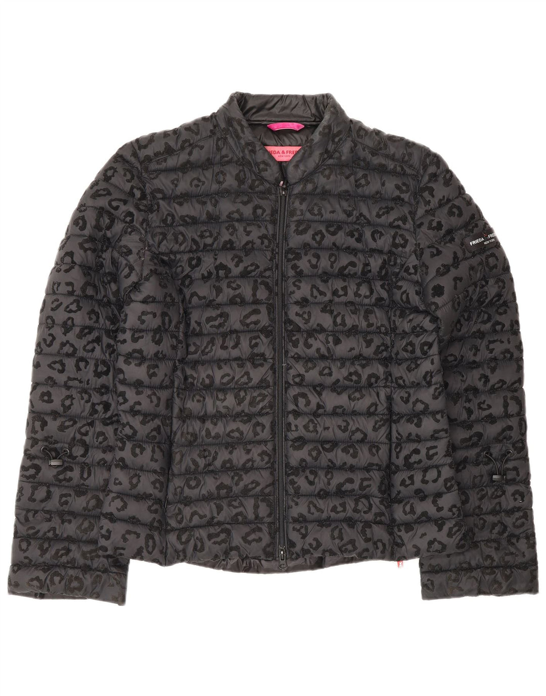 FRIEDA & FREDDIES Jachetă căptușită pentru femei EU 40 Medium Gri Animal Print