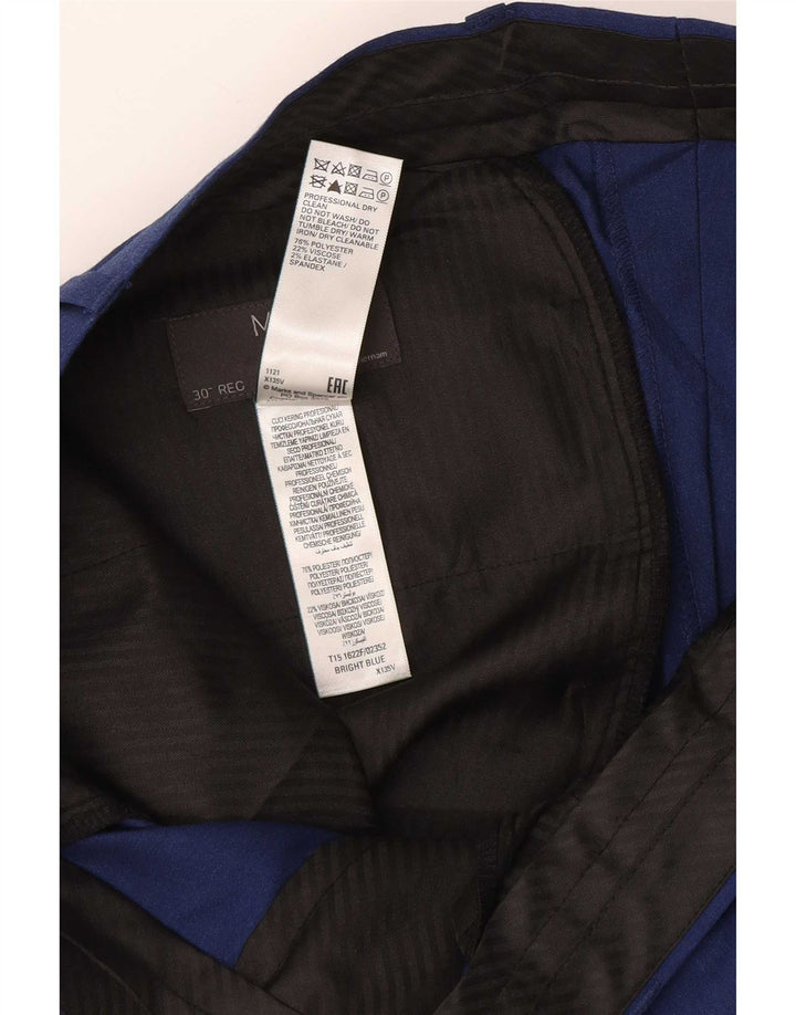 Marks & Spencer Pantaloni subțiri pentru bărbați L30 L29 Viscoză bleumarin